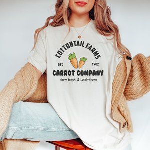 Cottontail Farms Easter T-shirt, Easter Graphic T-shirt, Unisex Short Sleeve Tee